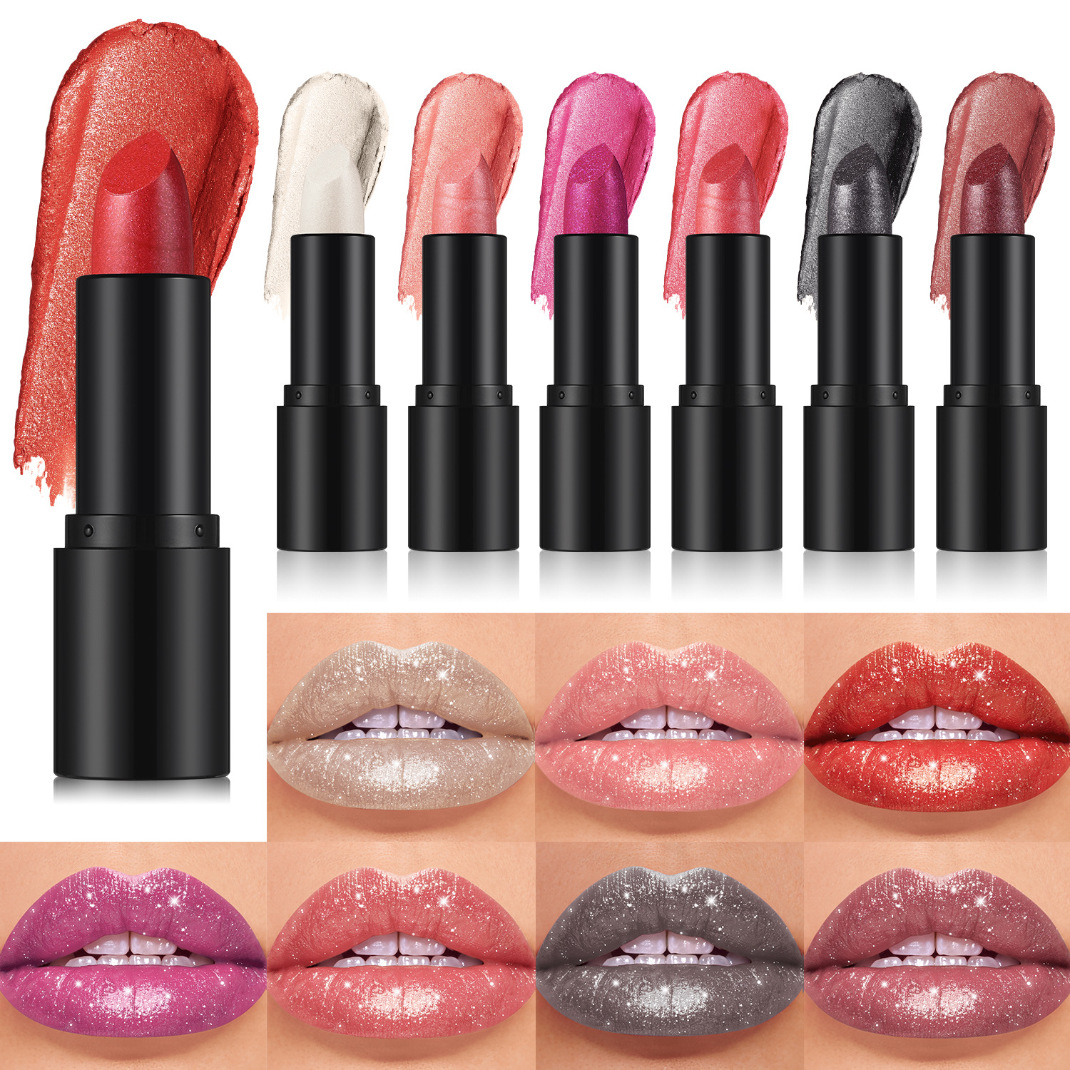 ลิปสติกมุกสไตล์โกธิก 7 สี สองประโยชน์